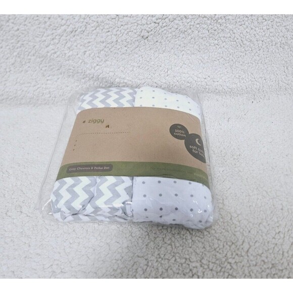 2 pack Universal Fit Crib Sheets - 100% Natural Soft Jersey Knit Cotton - Picture 5 of 6